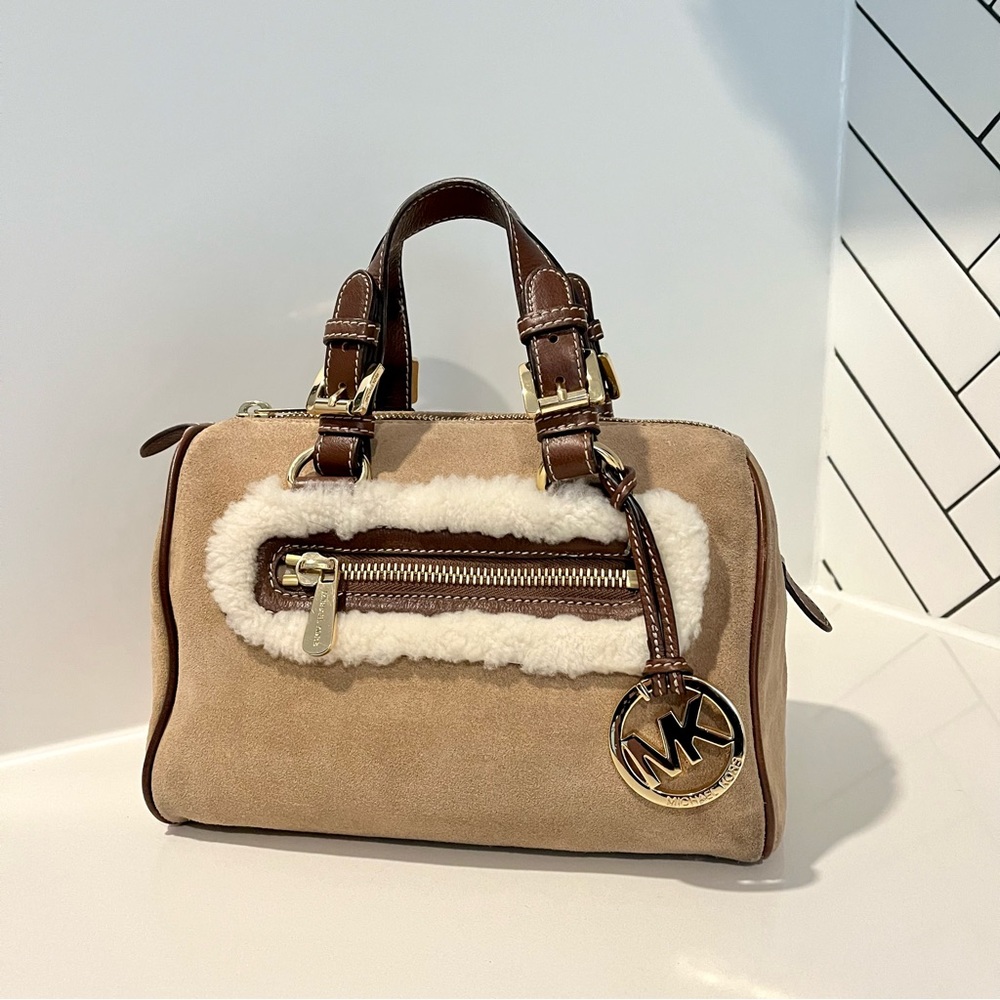 MICHAEL Michael Kors Tan and Brown Mini Bag